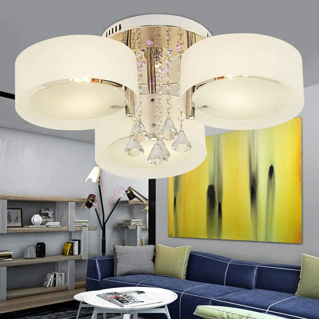 Deckenleucht Deckenlampe Pendelleuchte Hängelampe Dimmbar E27 + Fernbedienung für Wohnzimmer Schlafzimmer Modern Stil